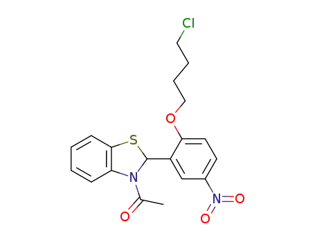 Benzothiazole,
3-acetyl-2-[2-(4-chlorobutoxy)-5-nitrophenyl]-2,3-dihydro-