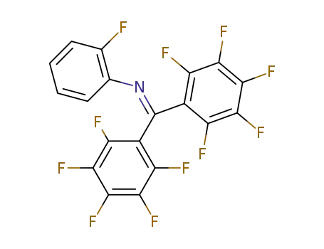 Molecular Structure of 75864-72-1 (Benzenamine, N-[bis(pentafluorophenyl)methylene]-2-fluoro-)