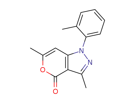 Pyrano[4,3-c]pyrazol-4(1H)-one, 3,6-dimethyl-1-(2-methylphenyl)-
