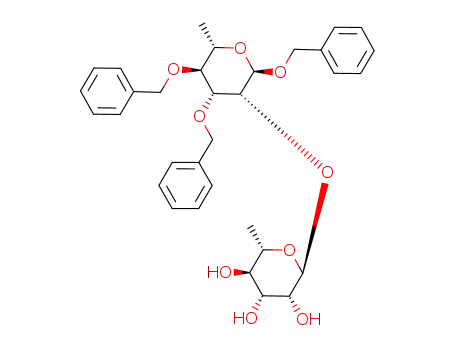 benzyl 3,4-di-O-benzyl-2-O-α-L-rhamnopyranosyl-α-L-rhamnopyranoside