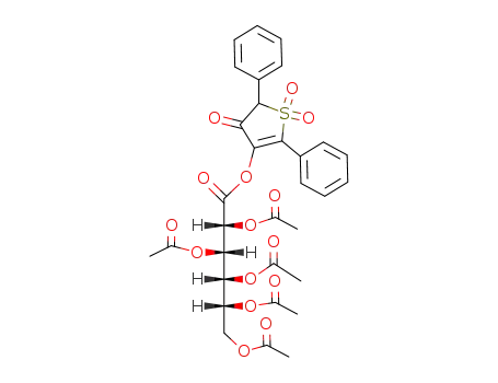 2,3-Dihydro-3-oxo-4-(2,3,4,5,6-penta-O-acetyl-D-gluconoyloxy)-2,5-diphenylthiophen-1,1-dioxid