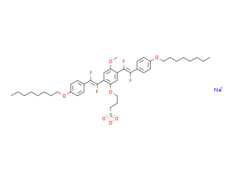 sodium 3-{2,5-bis[(E)-1,2-difluoro-2-(4-octyloxyphenyl)vinyl]-4-methoxyphenoxy}propane-1-sulfonate