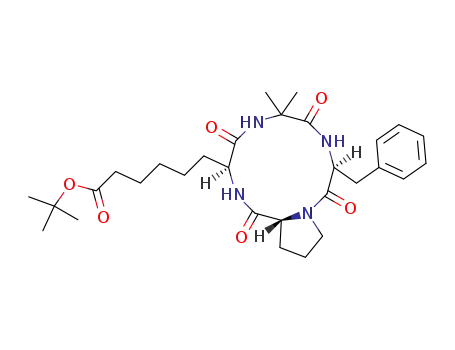 cyclo<L-2-amino-7-(tert-butyloxycarbonyl)heptanoyl-α-aminoisobutyryl-L-phenylalanyl-D-prolyl>