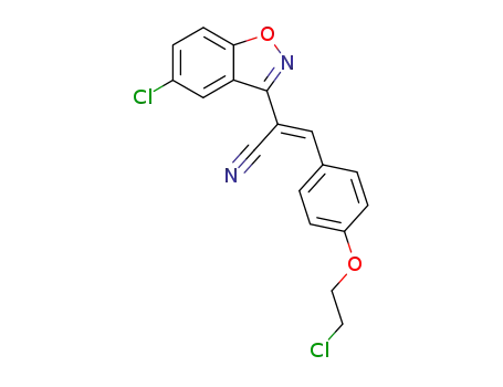 (Z)-2-(5-Chloro-benzo[d]isoxazol-3-yl)-3-[4-(2-chloro-ethoxy)-phenyl]-acrylonitrile
