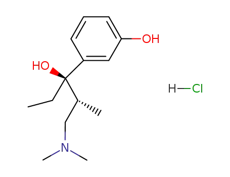 Molecular Structure of 175774-16-0 ((+)-(2R,3R)-3-(3-dimethylamino-1-ethyl-1-hydroxy-2-methylpropyl)-phenol hydrochloride)
