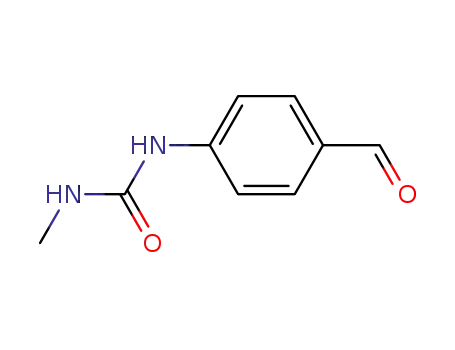 Molecular Structure of 26579-12-4 (N-(4-Formyl-phenyl)-N'-methyl-harnstoff)