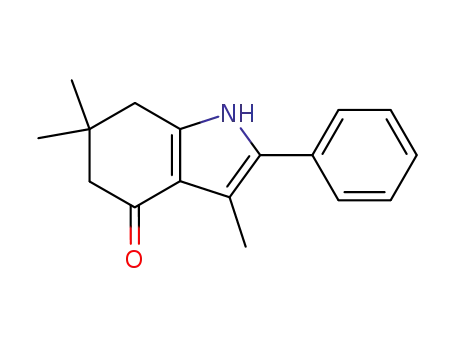 Molecular Structure of 113859-94-2 (4H-Indol-4-one, 1,5,6,7-tetrahydro-3,6,6-trimethyl-2-phenyl-)