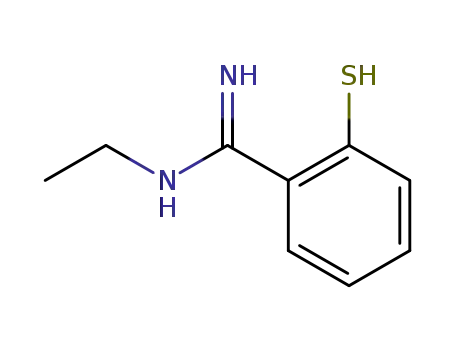 Molecular Structure of 80946-07-2 (Benzenecarboximidamide, N-ethyl-2-mercapto-)