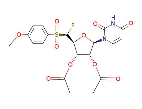 2',3'-di-O-acetyl-5'-deoxy-5'(R)-fluoro-<(4-methoxyphenyl)sulfonyl>uridine