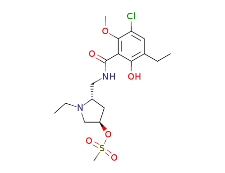 (2'S,4'R)-(-)-5-chloro-3-ethyl-N-<(1-ethyl-4-methanesulfonyloxy-2-pyrrolidinyl)methyl>-6-methoxysalicylamide