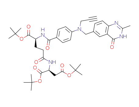 (S)-2-((S)-4-tert-Butoxycarbonyl-4-{4-[(2-methyl-4-oxo-3,4-dihydro-quinazolin-6-ylmethyl)-prop-2-ynyl-amino]-benzoylamino}-butyrylamino)-succinic acid di-tert-butyl ester