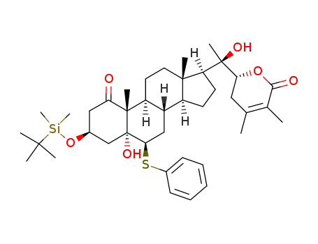 (20R,22R)-3β-t-butyldimethylsilyloxy-5α,20-dihydroxy-6β-phenylthio-1-oxowith-24-enolide