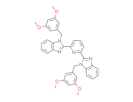 Molecular Structure of 141045-27-4 (2,6-bis<1-(3,5-dimethoxybenzyl)benzimidazol-2-yl>pyridine)