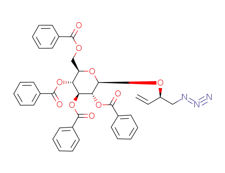 (R)-1-azido-3-butene-2-yl 2,3,4,6-tetra-O-benzoyl-β-D-glucopyranoside