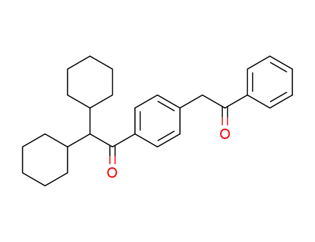 1-(2-phenyl-2-oxoethyl)-4-(2,2-dicyclohexyl-1-oxoethyl)benzene