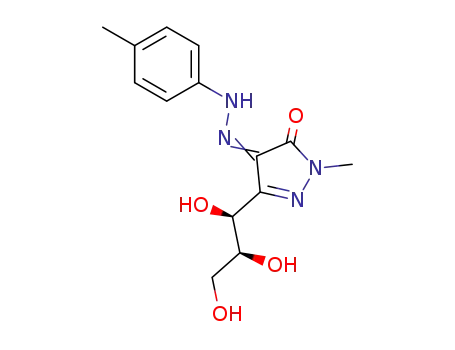 3-(L-threo-glycerol-1-yl)-1-methyl-4,5-pyrazolindione 4-p-tolylhydrazone