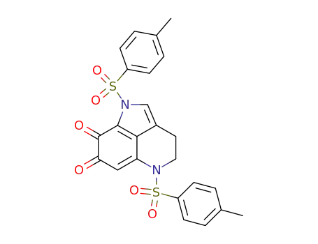 1,5-Bis-(toluene-4-sulfonyl)-1,3,4,5-tetrahydro-pyrrolo[4,3,2-de]quinoline-7,8-dione