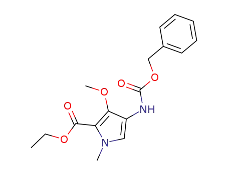 Ethyl 4-[(benzyloxycarbonyl)amino]-3-methoxy-1-methyl-1H-pyrrole-2-carboxylate