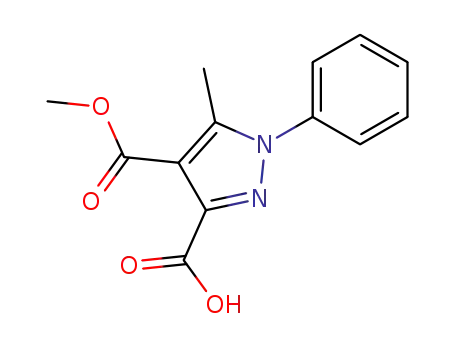 1H-Pyrazole-3,4-dicarboxylic acid, 5-methyl-1-phenyl-, 4-methyl ester