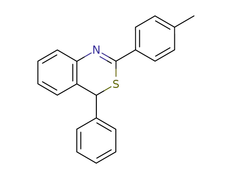 Molecular Structure of 187145-08-0 (2-(4-methylphenyl)-4-phenyl-4H-3,1-benzothiazine)