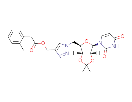 5'-deoxy-2',3'-O-(1-methylethylidene)-5'-{4-[(2-methylphenyl)acetoxymethyl]-1,2,3-triazol-1-yl}uridine
