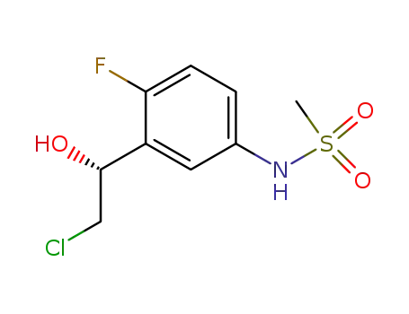 (-)-(R)-N-<3-(2-chloro-1-hydroxyethyl)-4-fluorophenyl>methanesulfonamide