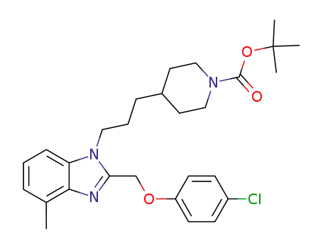 1-Piperidinecarboxylic acid,
4-[3-[2-[(4-chlorophenoxy)methyl]-4-methyl-1H-benzimidazol-1-yl]propyl]
-, 1,1-dimethylethyl ester