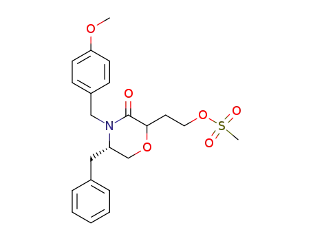 Methanesulfonic acid 2-[(S)-5-benzyl-4-(4-methoxy-benzyl)-3-oxo-morpholin-2-yl]-ethyl ester