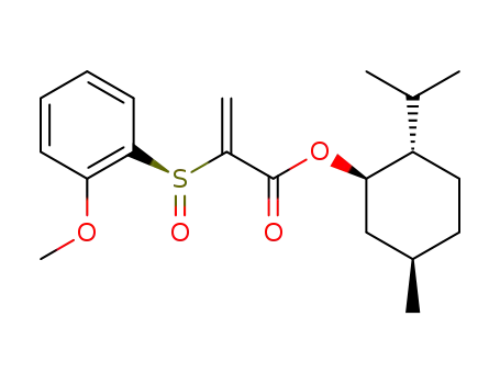 2-((S)-2-Methoxy-benzenesulfinyl)-acrylic acid (1R,2S,5R)-2-isopropyl-5-methyl-cyclohexyl ester
