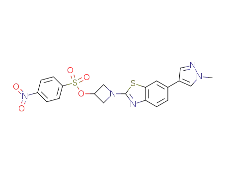 1-(6-(1-methyl-1H-pyrazol-4-yl)benzo[d]thiazol-2-yl)azetidin-3-yl 4-nitrobenzenesulfonate