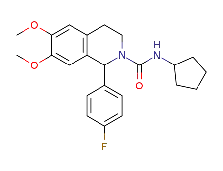N-cyclopentyl-6,7-dimethoxy-1-(4-fluorophenyl)-3,4-dihydroisoquinoline-2(1H)-carboxamide