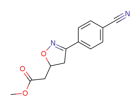 5-Isoxazoleacetic acid, 3-(4-cyanophenyl)-4,5-dihydro-, methyl ester