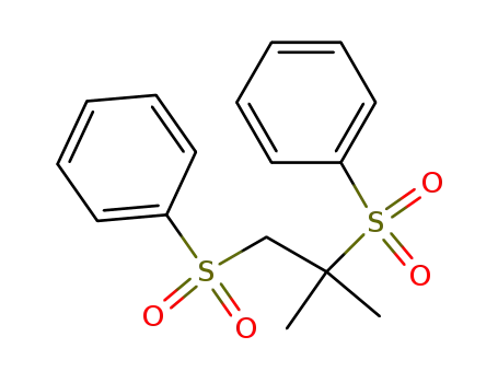 1,2-bis-benzenesulfonyl-2-methyl-propane
