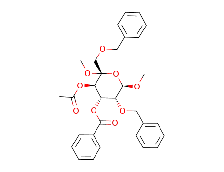 methyl 4-O-acetyl-3-O-benzoyl-2,6-di-O-benzyl-5-C-methoxy-β-D-gulopyranoside