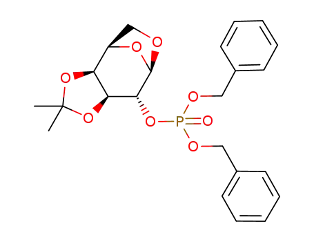 .beta.-D-Galactopyranose, 1,6-anhydro-3,4-O-(1-methylethylidene)-, bis(phenylmethyl) phosphate