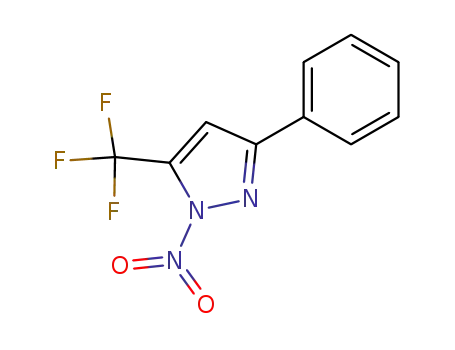 Molecular Structure of 198348-90-2 (1-nitro-3-phenyl-5-trifluoromethylpyrazole)