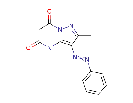2-methyl-3-(phenylazo)pyrazolo[1,5-a]pyrimidine-5,7(4H,6H)-dione