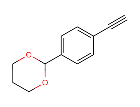 Molecular Structure of 259110-12-8 (1,3-Dioxane,2-(4-ethynylphenyl)-(9CI))