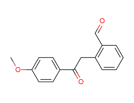 Molecular Structure of 257882-74-9 (2-[2-oxo-2-(4'-methoxyphenyl)ethyl]benzaldehyde)