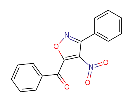 Molecular Structure of 121246-80-8 (Methanone, (4-nitro-3-phenyl-5-isoxazolyl)phenyl-)