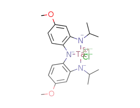 Molecular Structure of 1133239-24-3 (dichloro(bis(2-isopropylamino-4-methoxyphenyl)amine(-3H))tantalum(V))