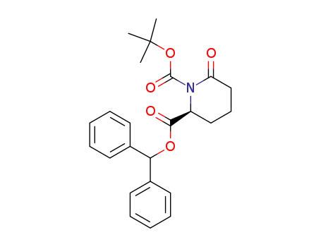 Molecular Structure of 259181-47-0 (diphenylmethyl N-tert-butoxycarbonyl-6-oxopipecolate)