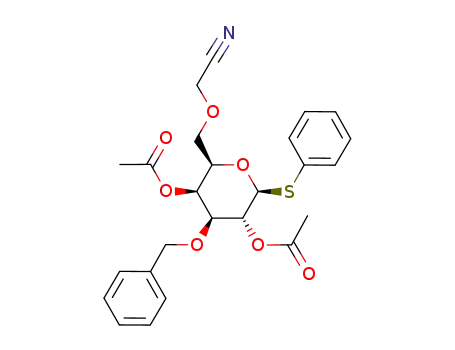 phenyl 2,4-di-O-acetyl-3-O-benzyl-6-O-cyanomethyl-1-thio-β-D-galactopyranoside