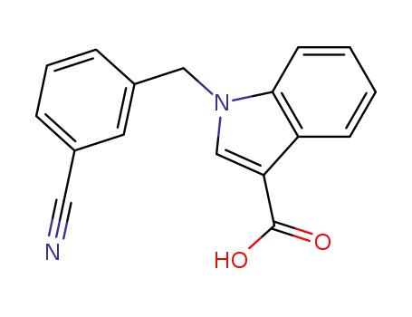 1-(3-cyano-benzyl)-1H-indole-3-carboxylic acid