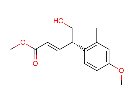 (E)-(S)-5-Hydroxy-4-(4-methoxy-2-methyl-phenyl)-pent-2-enoic acid methyl ester