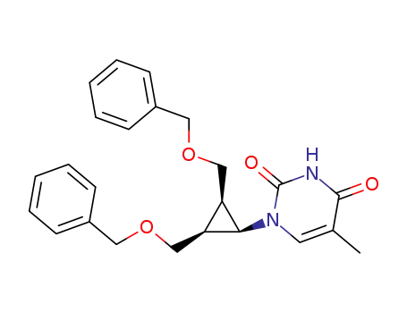 1-<cis-2',cis-3'-bis(benzyloxymethyl)cyclopropyl>thymine