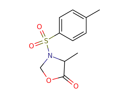 Molecular Structure of 62188-31-2 (5-Oxazolidinone, 4-methyl-3-[(4-methylphenyl)sulfonyl]-)