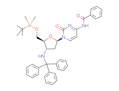 N-{1-[(2R,4S,5S)-5-(tert-Butyl-dimethyl-silanyloxymethyl)-4-(trityl-amino)-tetrahydro-furan-2-yl]-2-oxo-1,2-dihydro-pyrimidin-4-yl}-benzamide