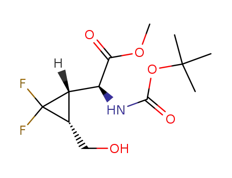 (S)-tert-Butoxycarbonylamino-((1S,3R)-2,2-difluoro-3-hydroxymethyl-cyclopropyl)-acetic acid methyl ester