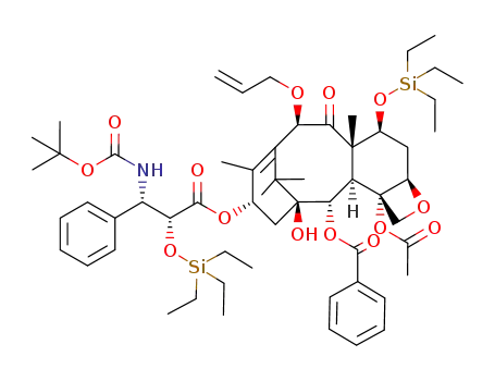 1-O-allyl-13-O-[(2R,3S)-3-(tert-butoxycarbonylamino)-3-phenyl-2-(triethylsilyloxy)propionyl]-10-deacetyl-7-O-triethylsilylbaccatin III